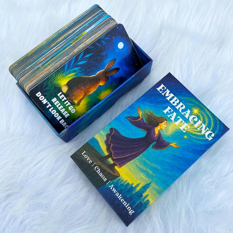 DPEHAKMK Embracing Fate Oracle Deck, Oracle Cards for Beginners, 78 Cards Deck for Love, Healing, Life Path, Spiritual Guidance, Modern Relationship Themes, Intuition, and Soul Messages - Image 5